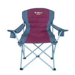 OZtrail Deluxe Jumbo Arm Chair Red -Camping Gear Sale 10000392 2