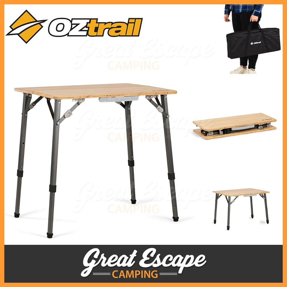 OZtrail Bamboo Table - 65cm 8 OZtrail Bamboo Table - 65cm - Image 6