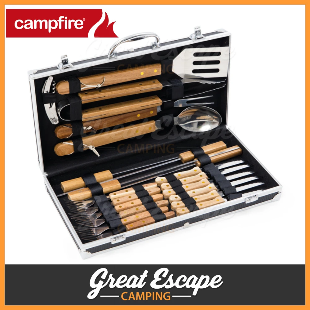 Campfire BBQ Tool & Cutlery Set - 22PC 12 Campfire BBQ Tool & Cutlery Set - 22PC - Image 10