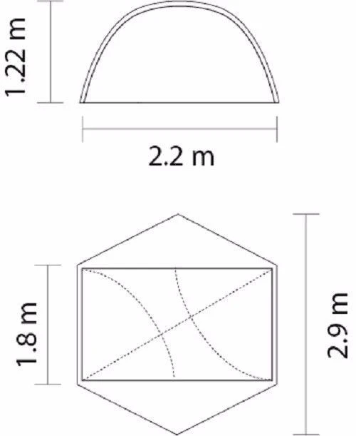 Blackwolf Grasshopper 2 Hiking Tent 6 Blackwolf Grasshopper 2 Hiking Tent - Image 4