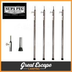Supa-Peg 365cm Big Foot Tent Pole 4 Pack