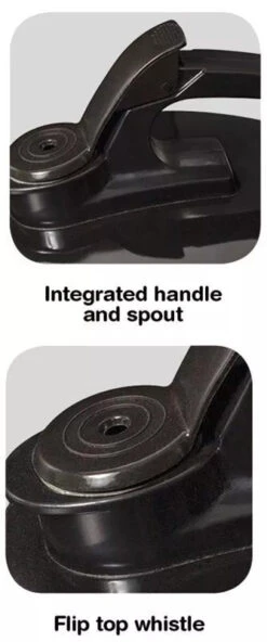 Campfire 2L Stainless Steel Whistling Kettle Black -Camping Gear Sale 765035BK 2