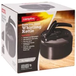 Campfire 2L Stainless Steel Whistling Kettle Black -Camping Gear Sale 765035BK 3