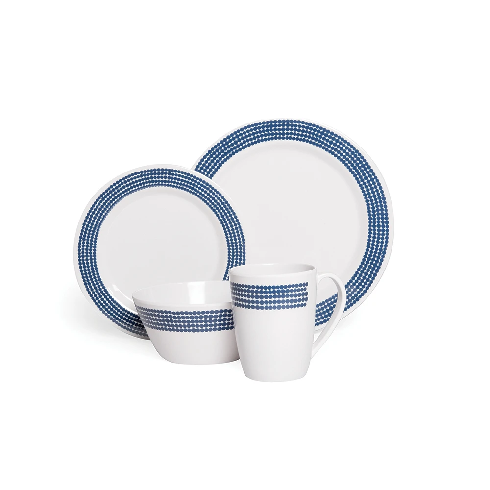 Campfire Melamine Dinner Set 16 Piece Blue Moon 3 Campfire Melamine Dinner Set 16 Piece Blue Moon