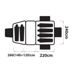 OZtrail Skygazer 6XV Dome Tent -Camping Gear Sale DTC 6XV F 3