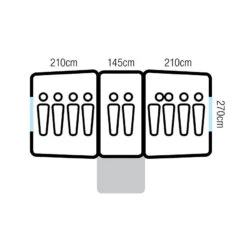 Oztrail Seascape 10 Dome Tent 12 Oztrail Seascape 10 Dome Tent -Camping Gear Sale DTMSEA D 4