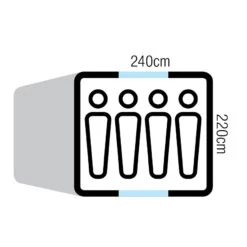OZtrail Tasman 4V Dome Tent 11 OZtrail Tasman 4V Dome Tent -Camping Gear Sale DTMTAS4V D 4