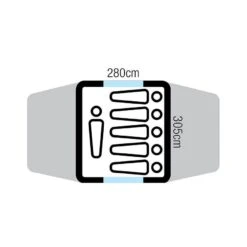 OZtrail Tasman 6V Dome Tent 12 OZtrail Tasman 6V Dome Tent -Camping Gear Sale DTMTAS6V D 4