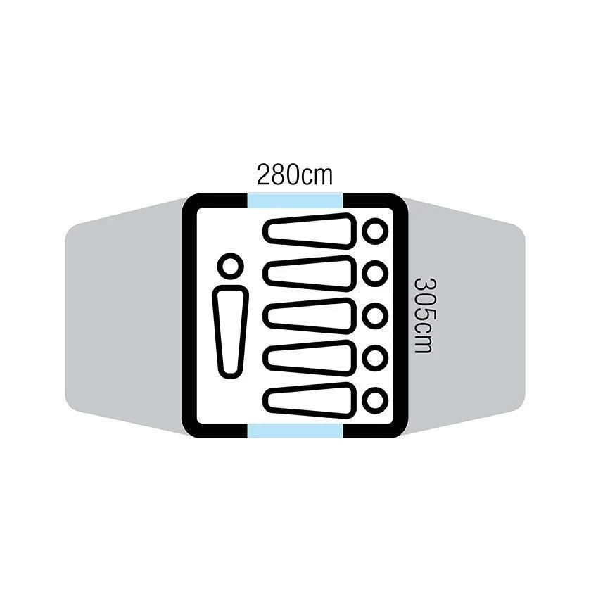 OZtrail Tasman 6V Dome Tent 7 OZtrail Tasman 6V Dome Tent - Image 5