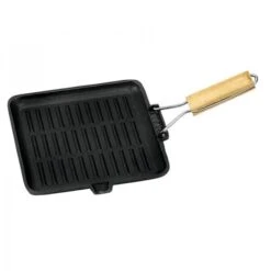 Campfire Frypan 24cm Square Cast Iron Folding Handle