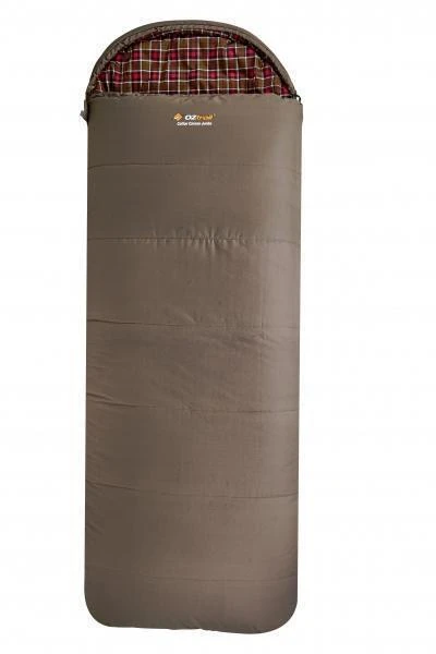 OZtrail Cotton Canvas Jumbo Hooded -7C Sleeping Bag 3 OZtrail Cotton Canvas Jumbo Hooded -7C Sleeping Bag