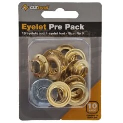 Oztrail Eyelet Tool And 10 Eyelets Set - Size #6 -Camping Gear Sale X07 2